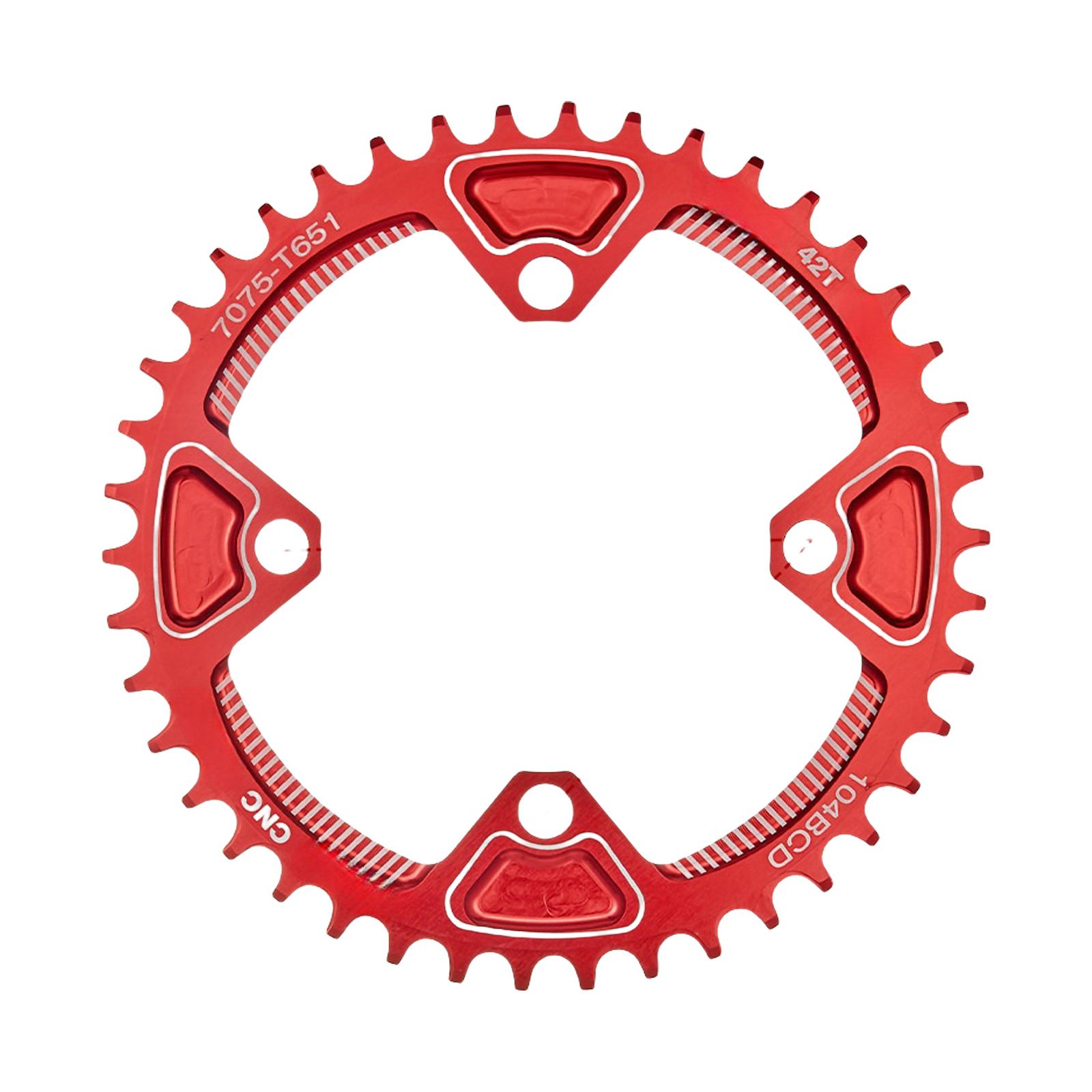 

Велосипеды Шатун Узкая и Широкая Звездочка Колесо Велосипед 104BCD Шатун Звездочка 40T/42T Круглая Звездочка Легко Установить 42