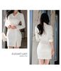 2022 Frühling Koreanische Mode Damen Slim-Fit Hemdkleid mit kleinem Revers