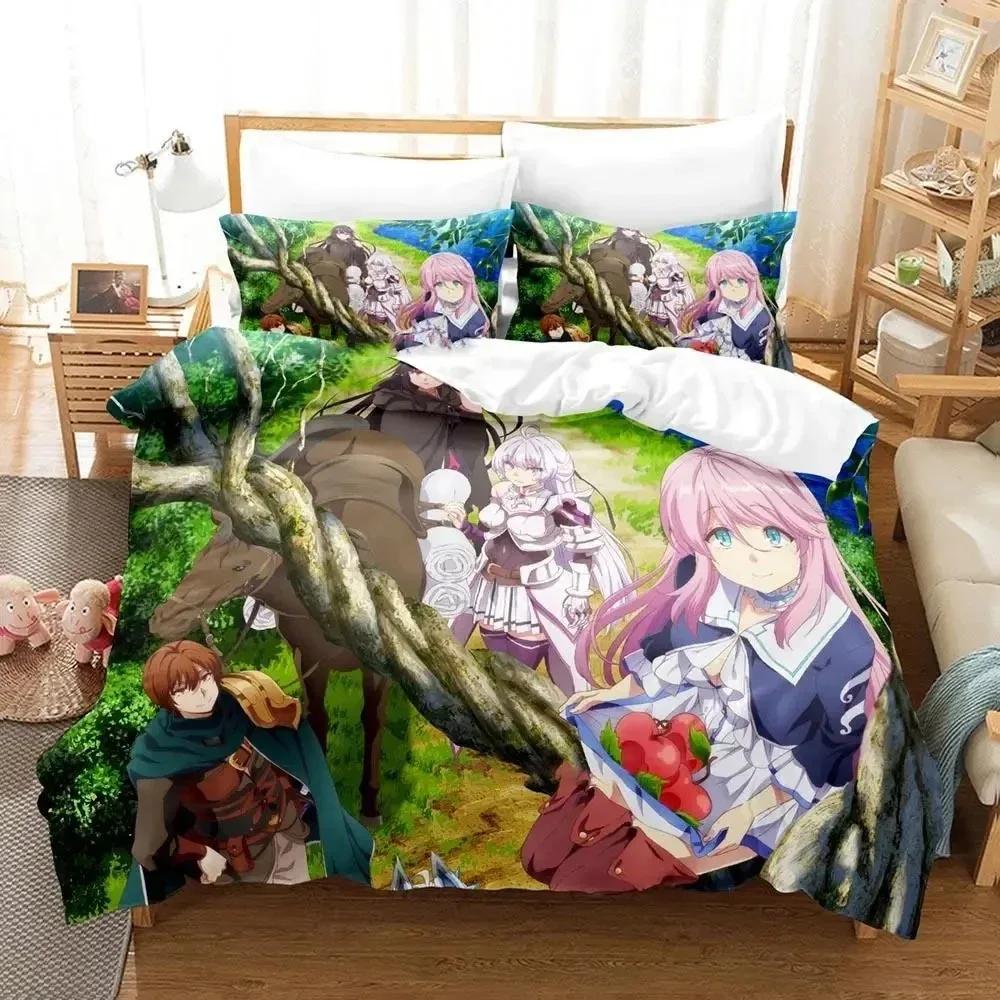 Anime Redo of Healer 2/3pcs Beding Set Young Boys Young Girls Twin Quen Sized Dimensions Soft Duvet Cover Pilowcase Bed Children Kids Adult People