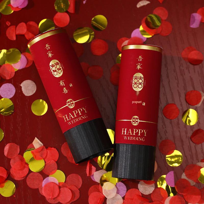 Sada svatebního konfetového děla: Vyskakovací hra a fotografické rekvizity