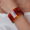 Coffee Resin Bracelets for Women Amber Blend Hyperbole Geometric Bangles Jewelry Vintage Fashion Pulseras 2026 Autumn Winter New