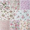 Set of 8 Floral Stylish Fabric Scraps for and Pink Fabric, 40x50cm, Crafts, Patchwork, More,