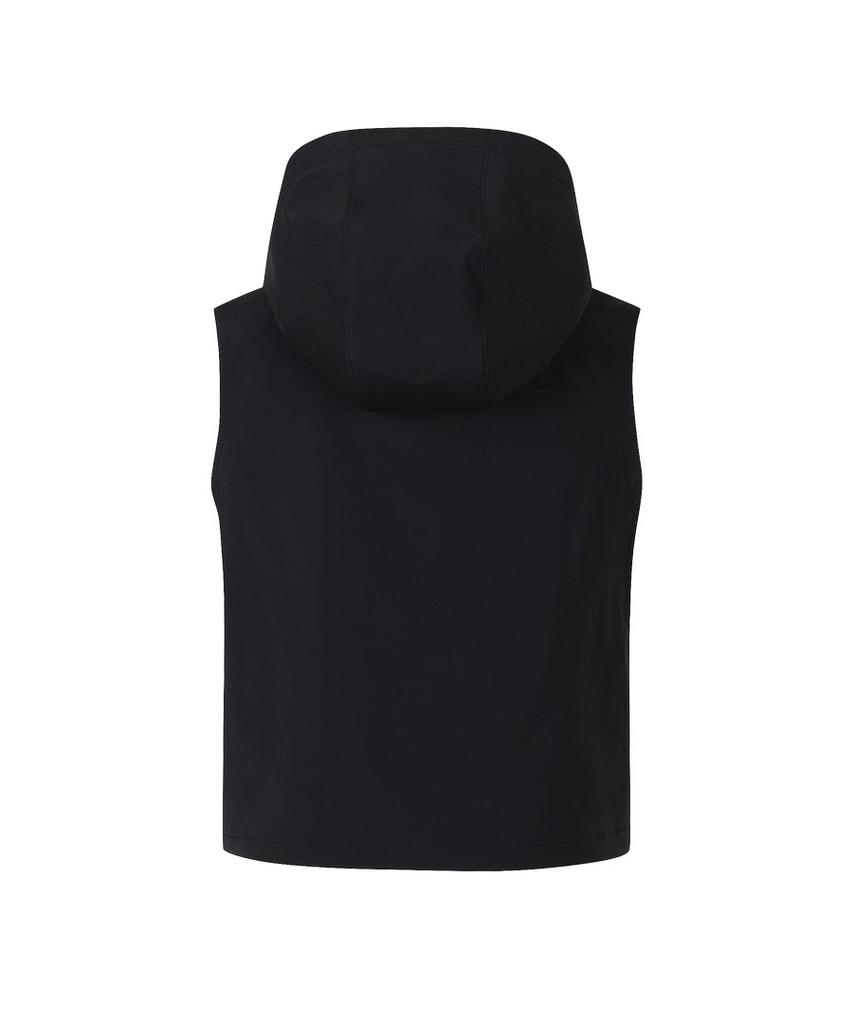 Discovery Expedition Women'S Freshvent Lightweight Woven Training Hooded Vest (Black)