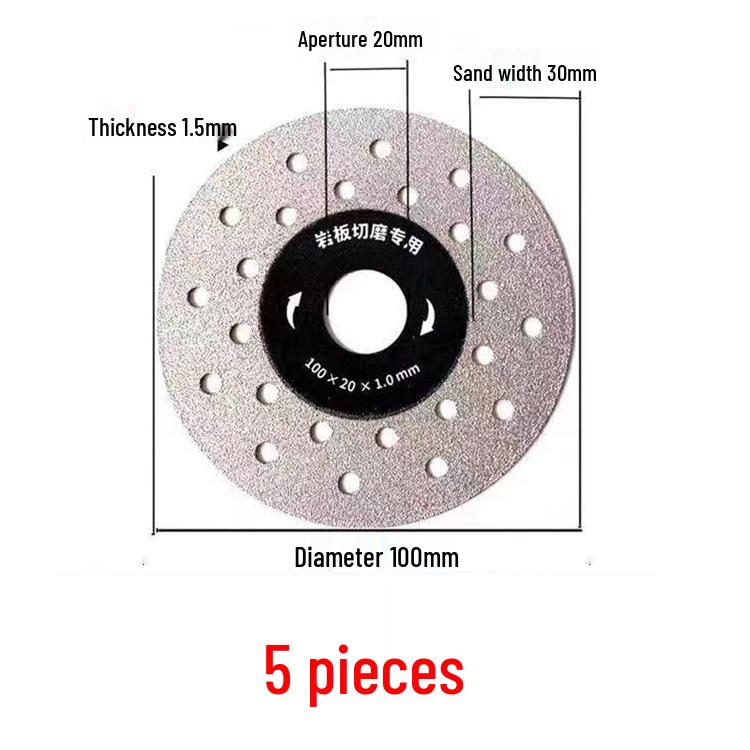 Sintered Stone Tile Cutting and Polishing Blade - 45 Degree Beveling and Flat Grinding