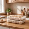 Plastic Refrigerator Egg Holder 30 Grids Egg Tray Practical Egg Storage Box  Home Use