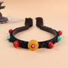 Simulation Wigs Hairband with Beads Ethnic Headband for Girl Festival Parties