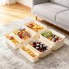 Boîte de rangement en plastique épaissi polyvalente Grande capacité pour snacks jouets étui de rangement cosmétique organisateur de rangement salle de bain cuisine
