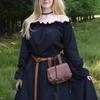 Vintage midjeveske i renessansestil Middelaldersk cosplay-rekvisit Vanntett kunstskinn Dame beltepose Fanny Pack Motetilbehør