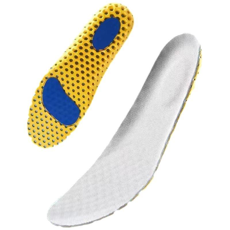 Unisex High Elastic Shock-Absorbing Breathable Insoles for Sports, Running, Basketball, and Military Training