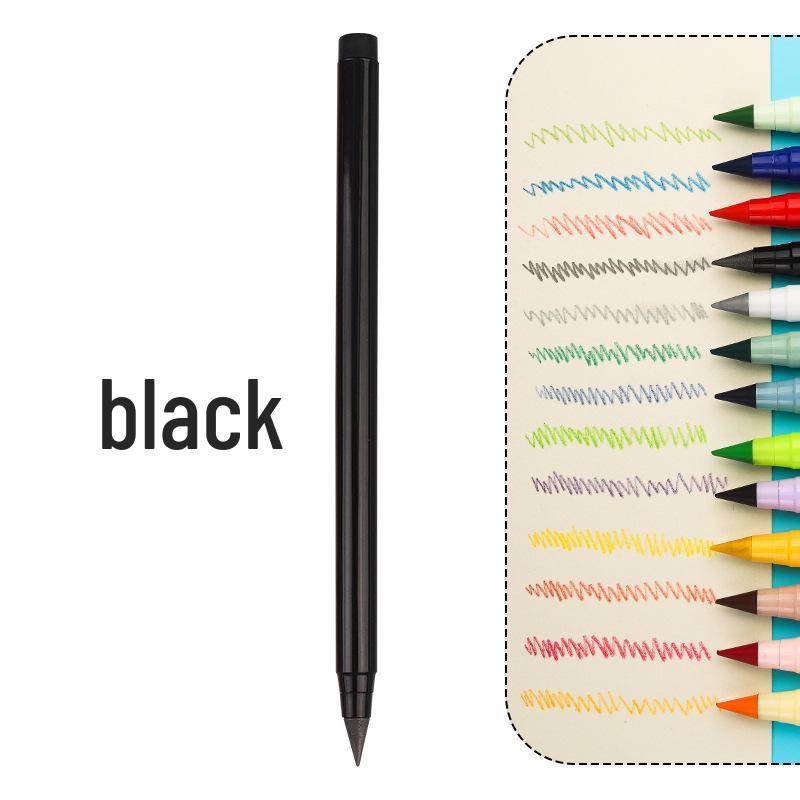 Erasable Posture Correcting Eternal Pencil - 12 Colors, No Sharpening Needed, Durable Lead, Perfect for Kids' Drawing.