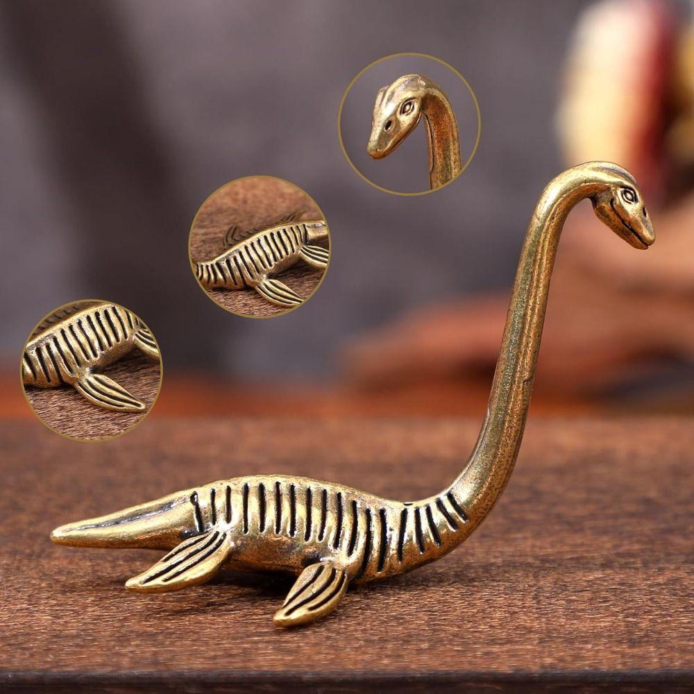 Collectible Loch Ness Monster Figurines Vintage Animal Sculpture Brass Figurines  Home Decor