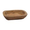 Decorative Storage Tray Solid Wood Craft Bowl for Coffee Table Display and Ornament Holder
