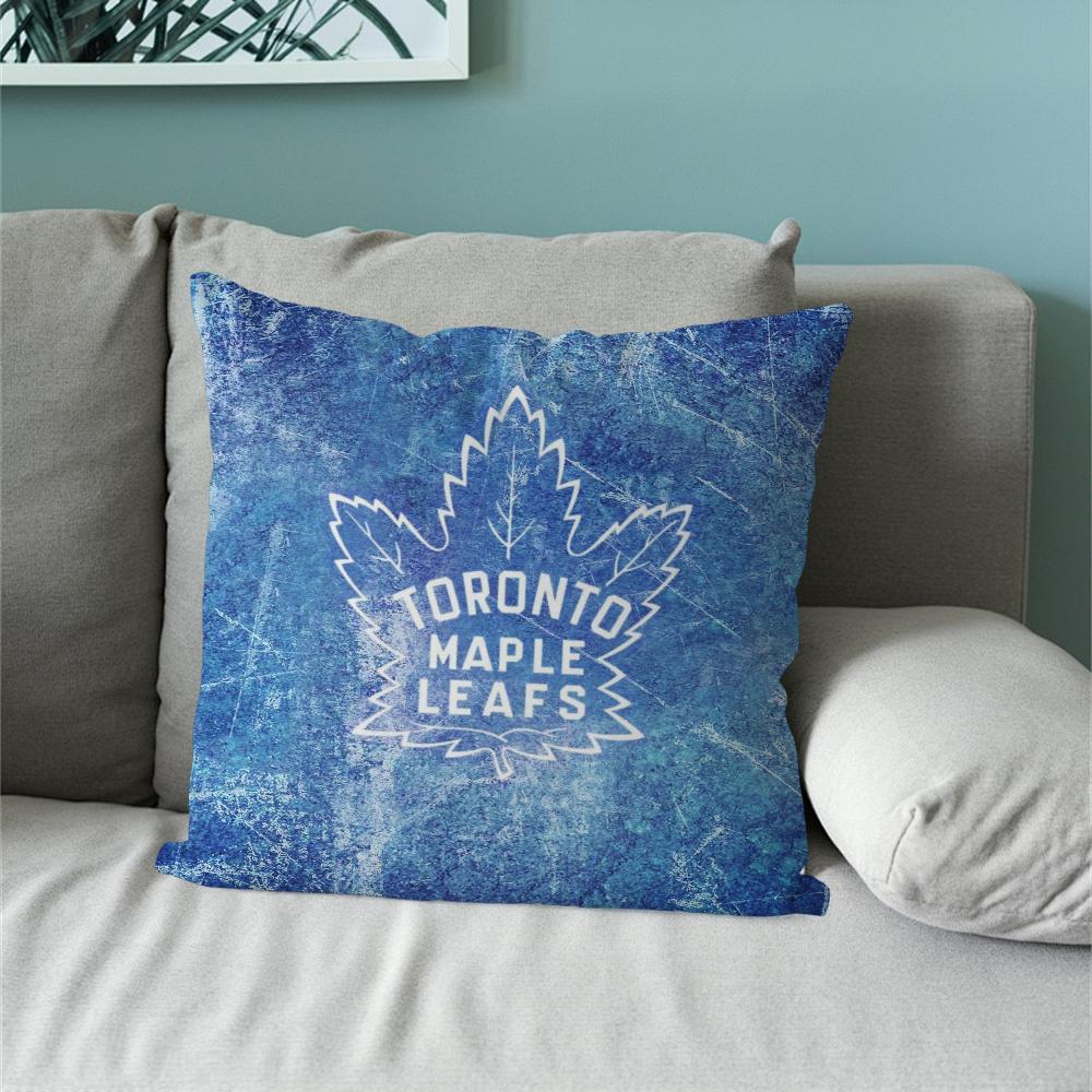 T-Toronto Ice Maple H-Hockey Leafs Pillow Case Sofa Bedside Table Bedroom Backrest Living Office Cushion Printed Square Multiple