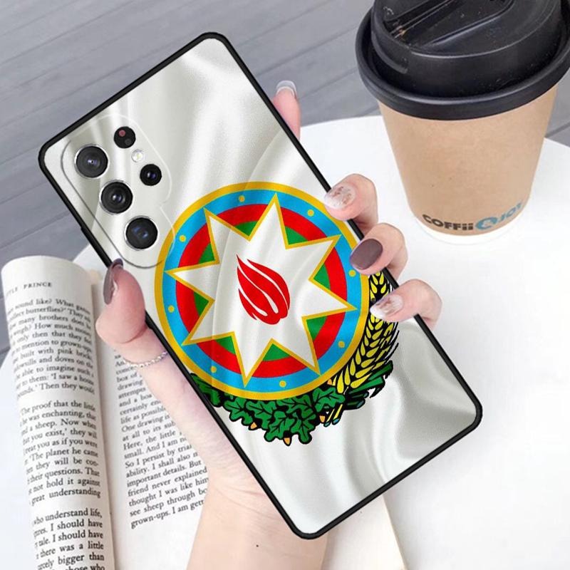 

Azerbaijan Flag phone case Cover For Samsung Galaxy S24 S25 Ultra S21 S22 Ultra S10E Note 10 Plus Note 20 FE S23 Note10 Pro(Plus)