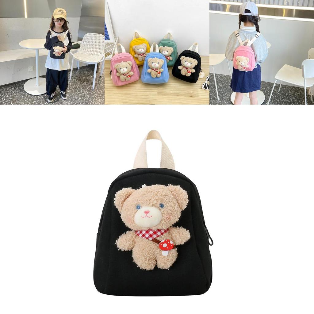 Stylish And Fun Childrens Backpack Lightweight Canvas Material With Animal Patterns