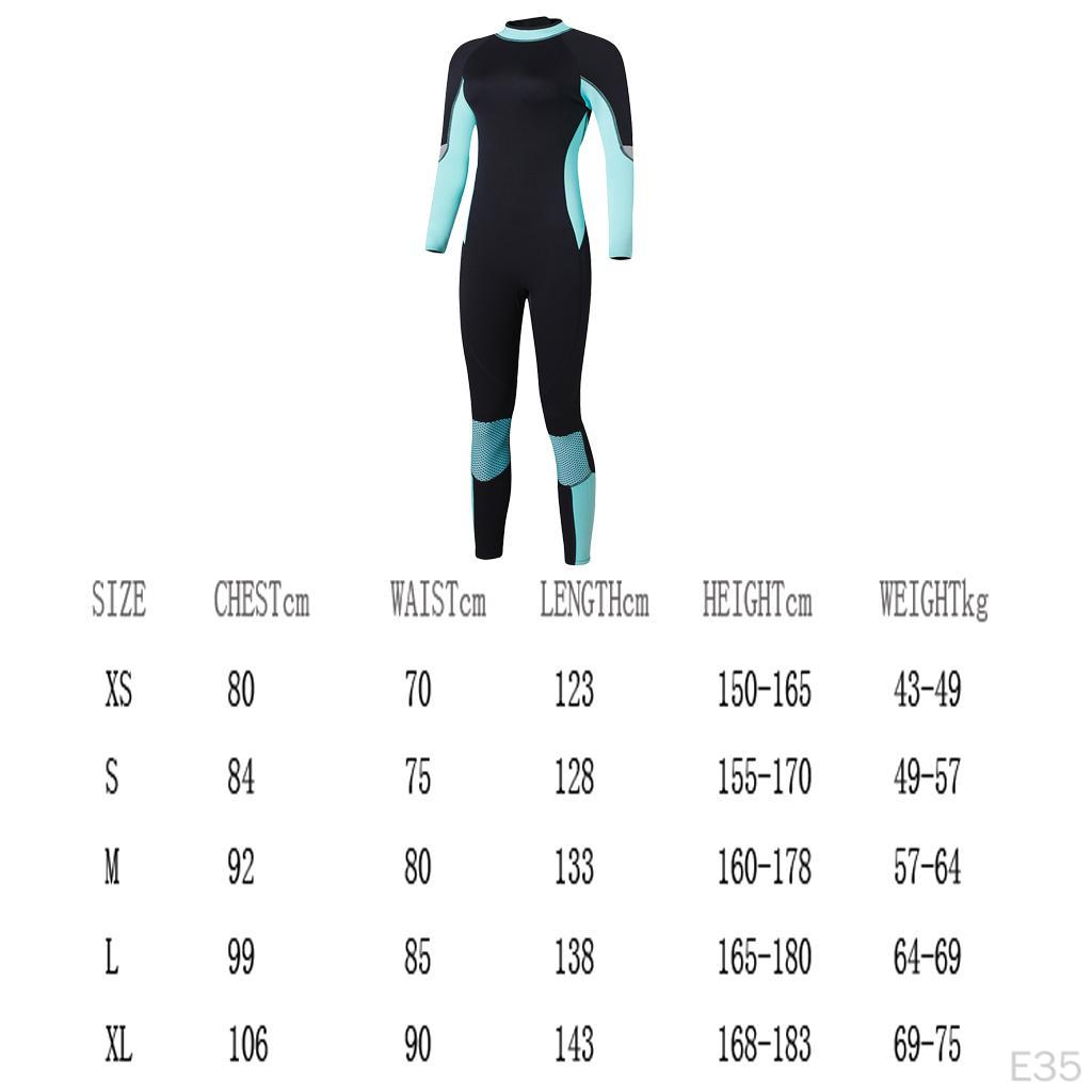 Stretch Neoprene Full Wetsuit for Dive Swim Surf Snorkeling