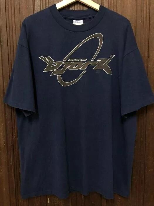 

90s Bjork Debut Logo Black Short Sleeve Cotton Unisex T-shirt Reprint S-5XL Unisex T-Shirt XL