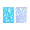 DIY Holographic Crystal Epoxy Resin Silicone Mold Triangle Earring Keychain DIY