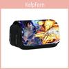 Naruto Shinobi Double Layer Pencil Case With Nylon Material For Students And School Supplies