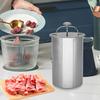 Prensa de Carne de Acero Inoxidable para Cocina al Vapor Olla Grande de Cocción de Carne de Grado Comercial para Cocina Casera y Restaurante Pequeño