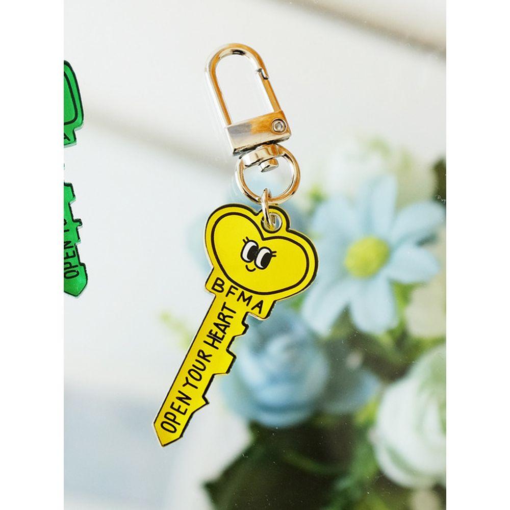 BALLOON FRIENDS MESSY ADVENTURE BFMA Open Heart Key Acrylic Keyring