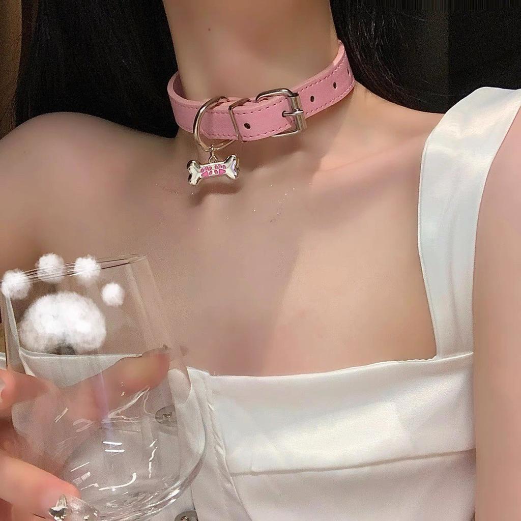 Hottie Sweet Cool Neck Ring Choker Collar Female Punk Wind Necklace Traction Rope