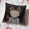 b-Bungo Stray Dogss Cushion Cover Premium Comfort Reversible Pillow Cove -Two in One Design for Any Room & Car Interior