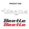 3D Metal Logo Sticker B E E T L E Emblem Badge Rear Trunk Decor Accessories