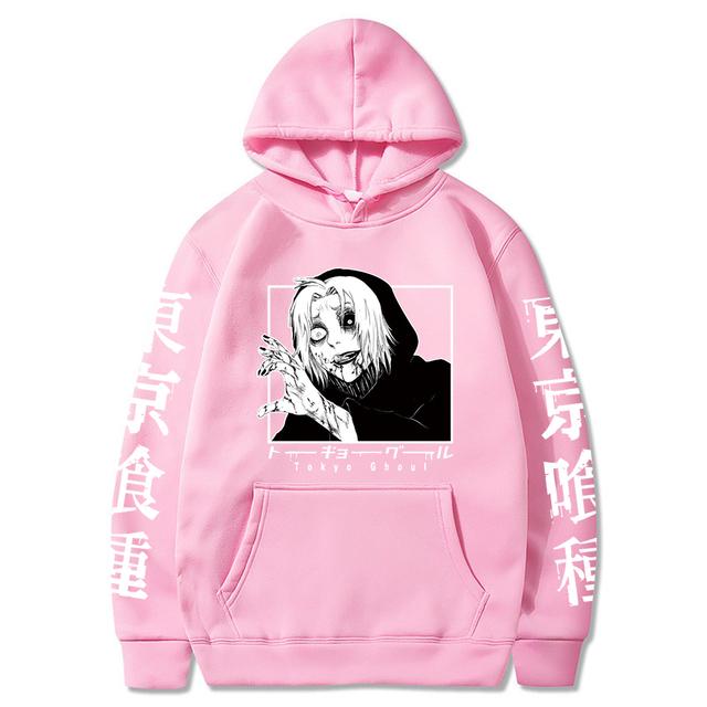 Anime Tokyo Ghoul Takizawa Seido Printed Hooded Men Women Gothic Vintage Hoodies Casual Streetwear Harajuku Unisex Sweatshirt