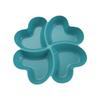 Four-Leaf Clover Drop-Resistant Divided Snack & Fruit Plate
