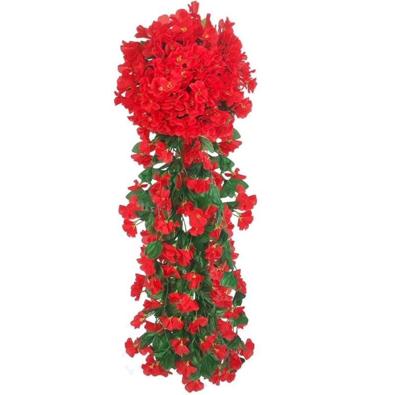Realistic Silk Plastic Violets Wall Mounted Floral Display Maintenance Frees Indoor Decorative Flower Accessory