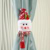 Cartoon Santa Claus Christmas Curtain Buckle Snowman Plush Christmas Decoration Durable Party Supplies Curtain Strap Hotel