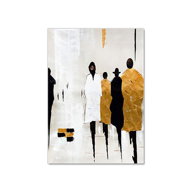

Современная абстрактная уличная пешеходная художественная картина маслом на холсте, настенная живопись, плакат, печать, фотографии для гостиной, домашний декор, без рамки 21*30cm No Frame