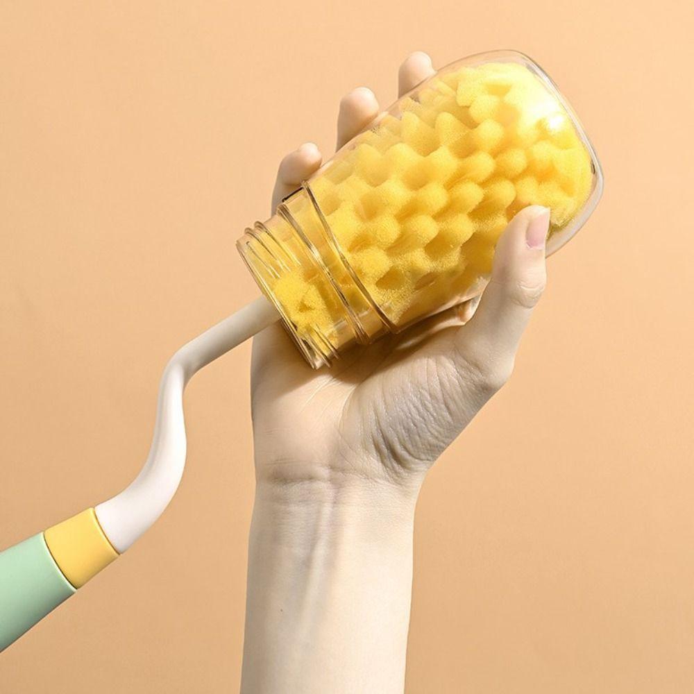 Household Sponge Brushes Set 360 Degree Bottle Brush Set High Quality Cup Brush