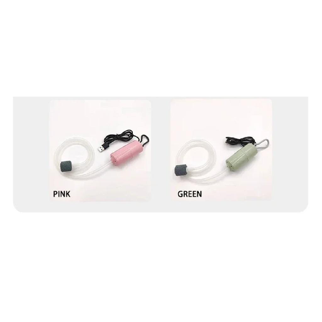 Mini Oxygen Pump USB Portable Fish Tank Fish Farming Aquarium Supplies Small Oxygen Pump Ultra Quiet Fishing Aerator