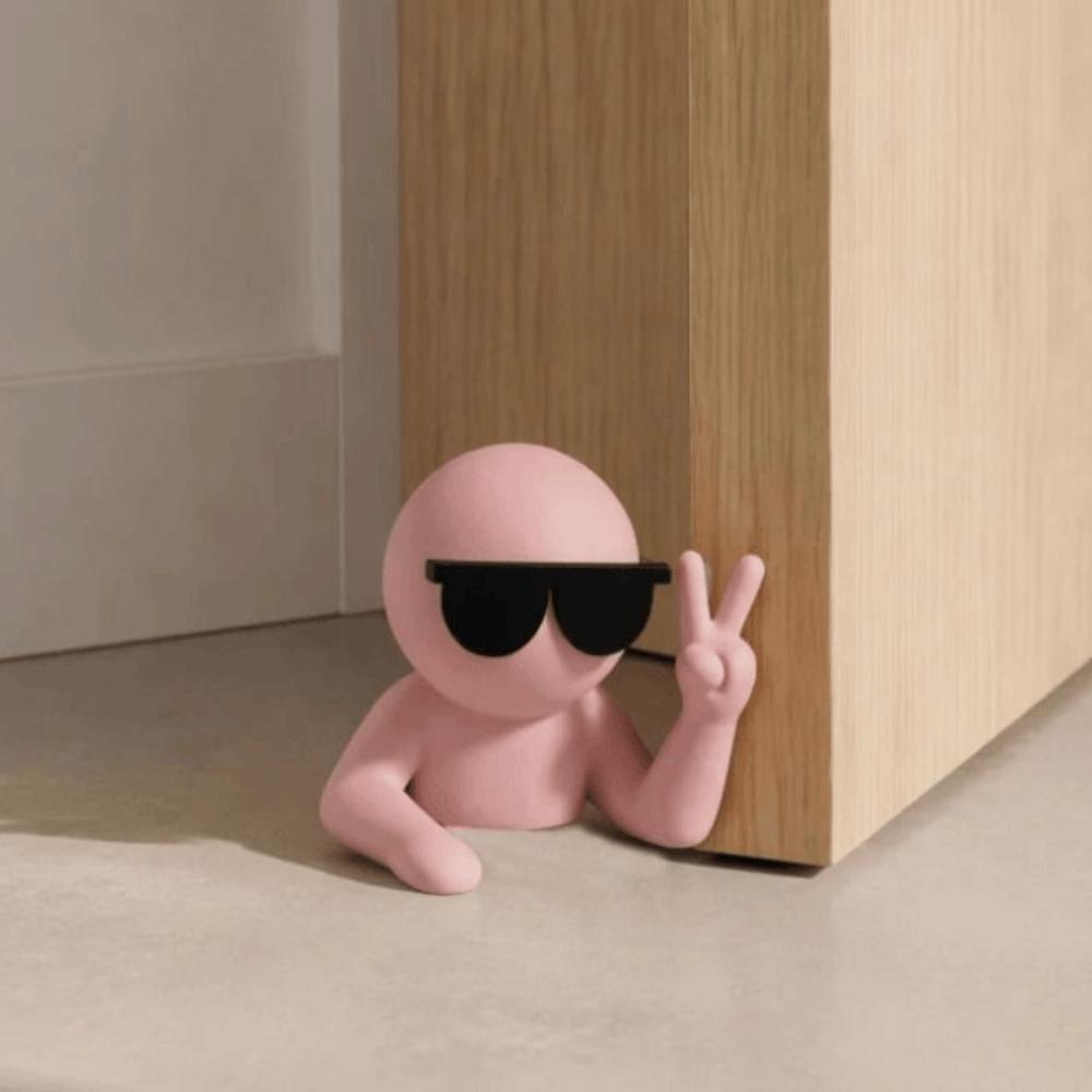 Non-Slip Door Stop Wedge Thickened Funny Villain Door Wedge Villain Door Stopper Protect Floors