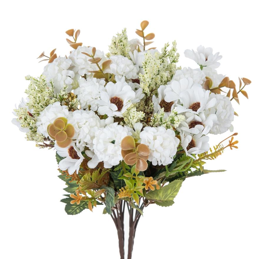 1/4PCS Artificial Flowers Silk Chrysanthemum Bridal Bouquet Wedding Outdoor Garden Home Vase Table Decor Art Wall Gift Accessory