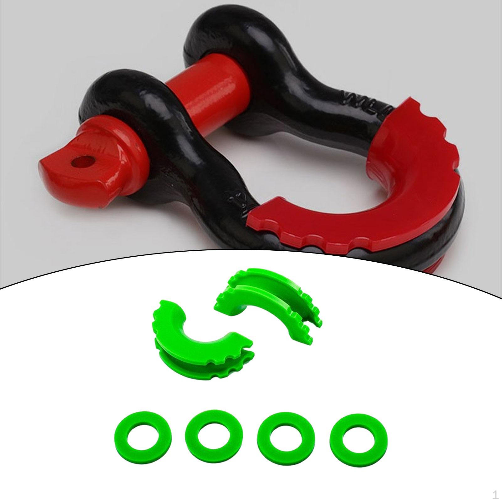 

2 шт. D-образные кольца-изоляторы, аксессуары, портативная замена, простая установка, многоцелевое применение зелёный