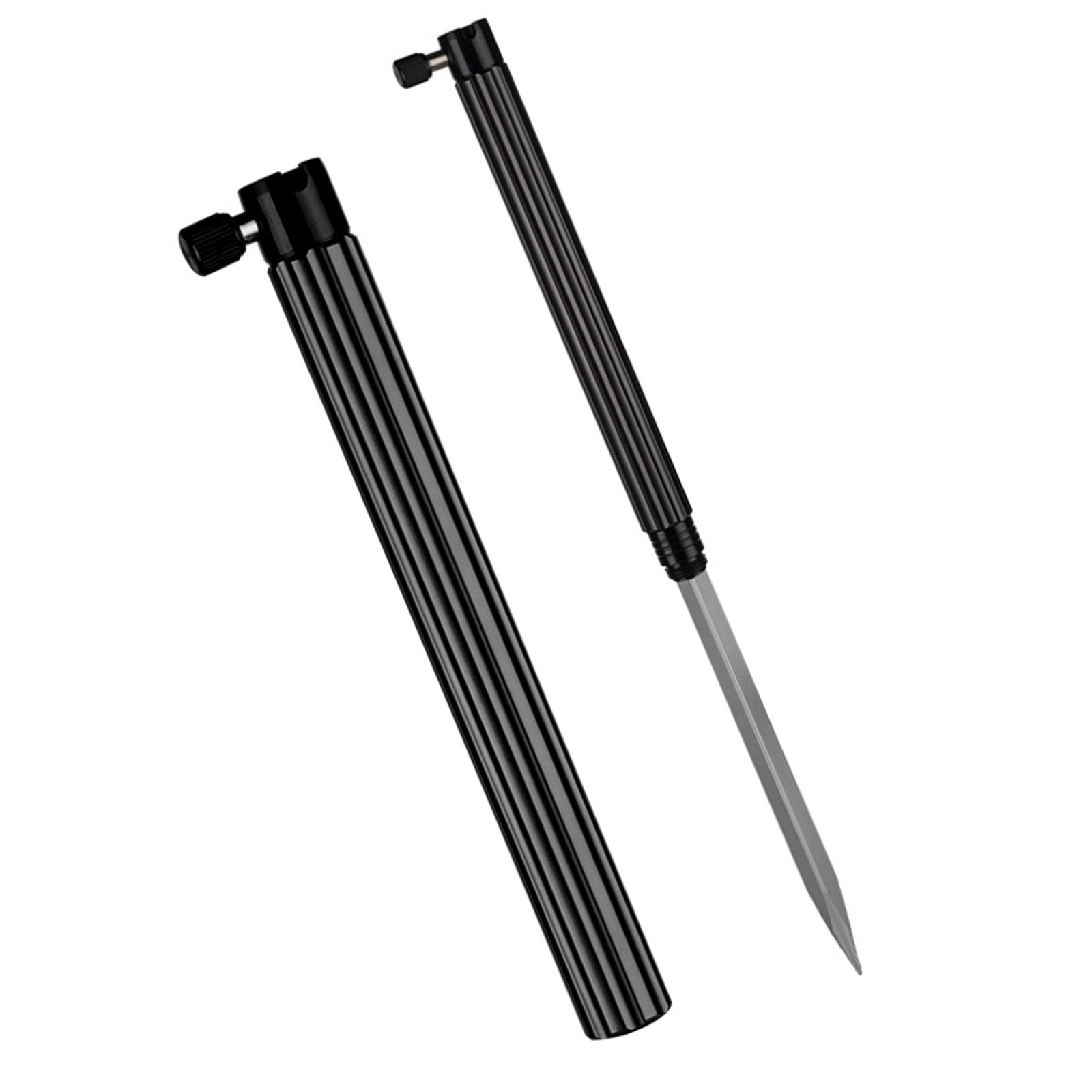 Fishing Accessories Fishing Rod Bracket Ground Plug Bracket Fish Guard Rack Portable Aluminum Rack Ground Bracket чёрный