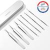 Red Spot 7-Type Extractor Acne Sebum Pimple Blackhead Whitehead Removal Extraction Tweezers