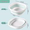 ZISIZ Silicone Foldable Basin Set