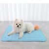 Solide Haustier Eisunterlage Hund Katze Unterlage Kühlmatte Atmungsaktiv Waschbar Leicht zu Reinigen Stoff Sommerbett Haustierzubehör Zubehör