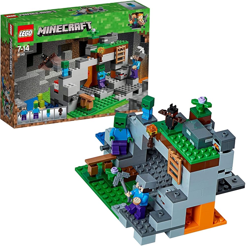 LEGO Minecraft Zombie Cave Set 21141 with Figures and Accessories Building Toy