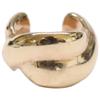 Ete K10 Cross Design Single Ear Cuff Earring Yellow GoldUsed