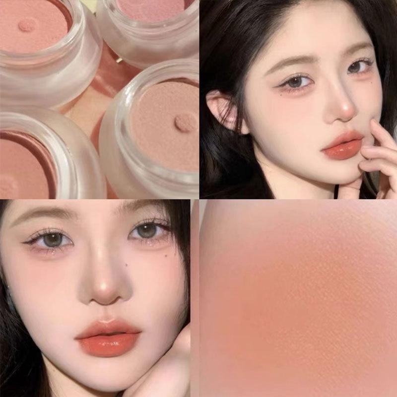 Light Makeup Nude Blush Cream - Natural Complexion Enhancer & Brightening Matte Blush
