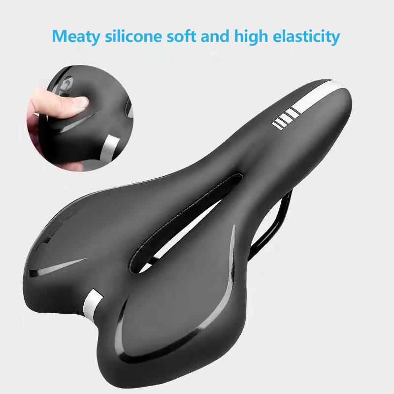 Soft Gel Bicycle Seat Breathable Hollow Mountain Bike Seat Cushion Exercise Bike Cushion For Comfortable Riding