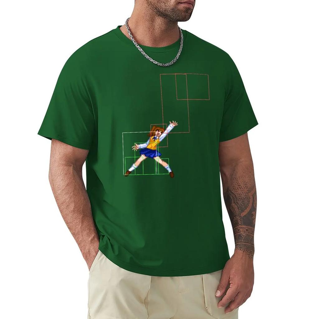 Melty Blood Actress Again Código Atual Satsuki 623C Camiseta para um menino anime masculina camisetas altas