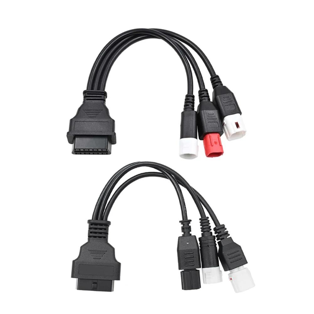 Motorrad OBD 2 Verlängerungskabel für Yamaha 3PIN 4PIN Honda 6Pin auf OBDII 16Pin OBD2 Stecker Kompatibel mit Motorrad
