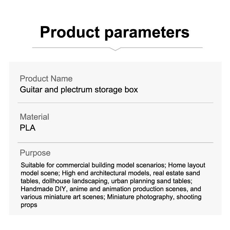 3D Printed Large-Capacity Portable Guitar Pick Holder Waterproof Dustproof Guitar Picks Organizer Picks Storage And Display
