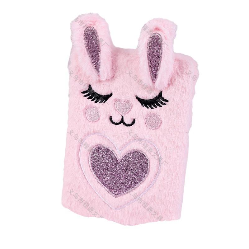 Cross-border Hot-selling Cute Rabbit Plush Notebook for Children's Stress Relief Gift A5 Business Student Diary Book China
